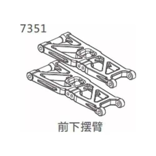 ZD racing #10427-S 10423-S 9103 9104 10423 Thunder ZTX-10 front lower arm parts 7351