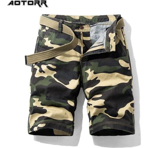 Plus Size Camouflage Cargo Shorts Men Casual Shorts 2021 Summer Fashion Multi Pocket Shorts Outdoor Sports Tactical Shorts Men