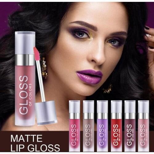 1pc Matte Lip Gloss Makeup Waterproof Velvet Liquid Lipstick Lips Cosmetics Long-lasting Lip Stick Cream Make Up Tint Lipgloss