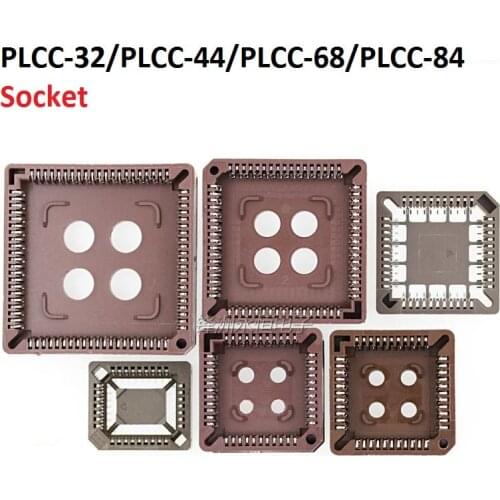 5PCS integrated circuit adapter IC SOCKET PLCC-32 PLCC-44 PLCC-68 PLCC-84 TEST base PLCC32 PLCC44 PLCC68 PLCC84 TO dip SOP SMD