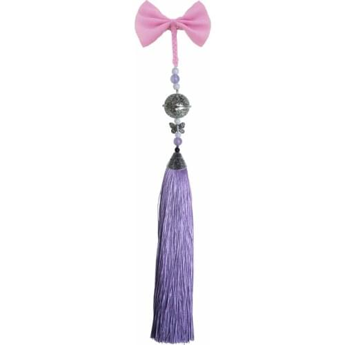 Anime Mo Dao Zu Shi Cosplay The Untamed Cosplay Wei Wuxian Butterfly Bow Headwear Tassel Bell Accessories Gifts For Girls CS365