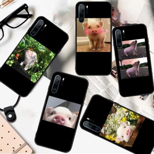 Little Pink Pet Pig Cute animal Phone Case For Huawei honor Mate P 10 20 30 40 i 9 8 pro x Lite smart 2019 nova 5t