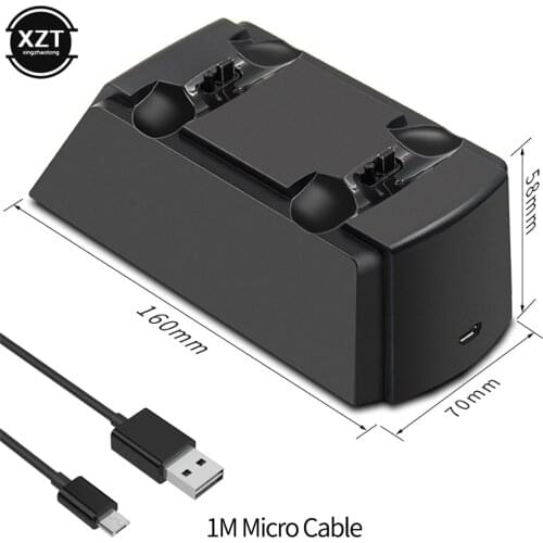 For PS4 Controller USB Charging Dock Dual Game Controller Charger Station for Sony Playstation 4 PS4 Slim/Pro Wireless Charge
