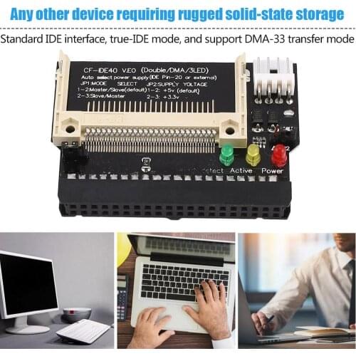 Compact Flash CF To 3.5 Female 40 Pin IDE Bootable Adapter Converter Card Standard IDE Interface True-IDE Mode