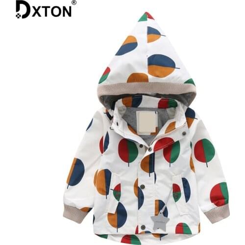 DXTON Girls Hooded Jackets Cartoon Kids Coats Outerwear Costume Winter Girls and Boys Coats Animal Windbreaker Children Clothing