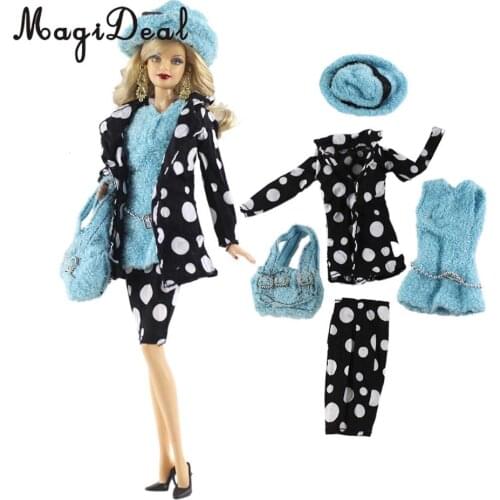 Fashion Girl Doll Princess Clothes Set Outfit for 30cm Doll Dress Up Accessories