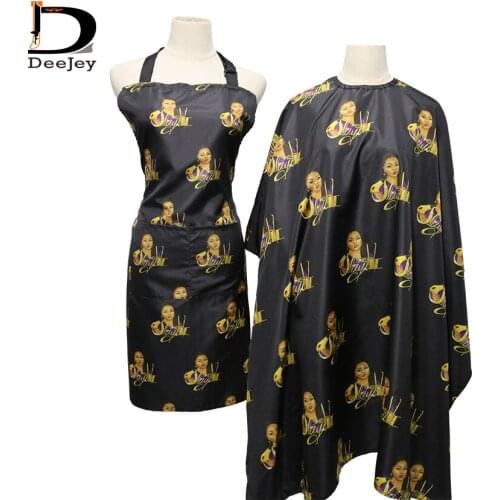 Repeat LOGO printed High Quality Hairdressing Cape cover & Apron Cutting Hair Waterproof Cloth Salon Barber Gown