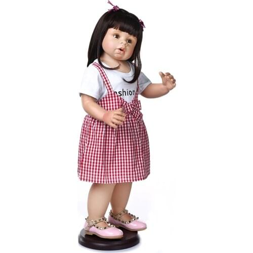 NPK 70CM children clothes model toddler doll lifelike artist desgin collectible art doll Original Masterpiec