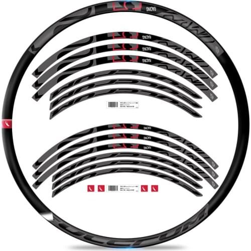 Racing-5-C17 wheel sticker road bike climbing rim sticker racing 5 road bicycle decals