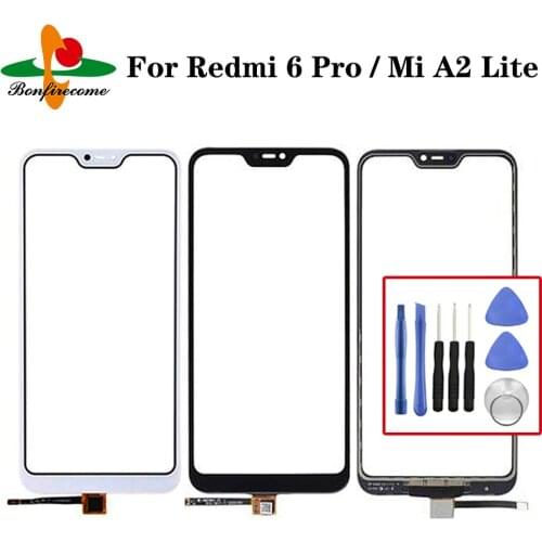 Touchscreen For Xiaomi Redmi 6 Pro\Mi A2 Lite Touch Screen Panel Sensor LCD Display 5.84" Glass Digitizer Replacement