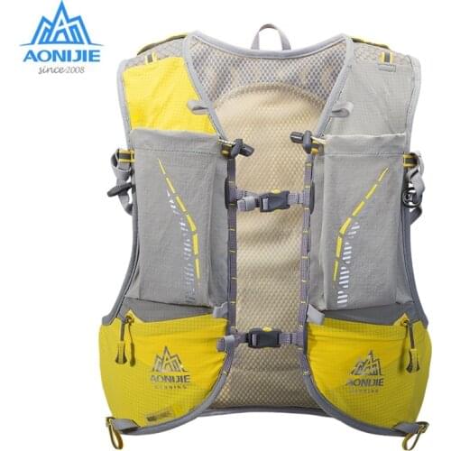 AONIJIE 10L Sports Pack Hydration Backpacks Ultralight Outdoor Running Vest Waterproof Bags For Camping Hiking Cycling Jogging