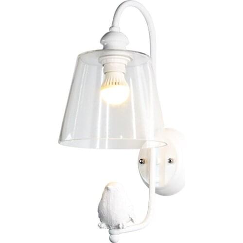 Vintage wall lights luminaria lamparas de techo colgante moderna wood crystal aisle dining room living room espelho wall lamp