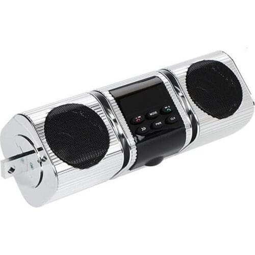 Motorcycle MP3 Player 12V Music Player FM Radio with LED Display Bluetooth Stereo Motorcycle Speaker Waterproof
