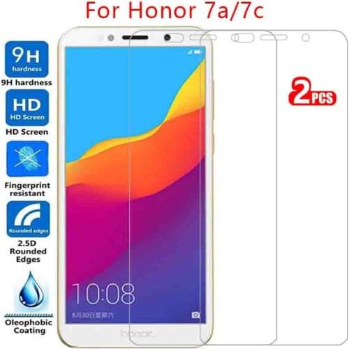 Protective tempered glass for honor 7a 7c pro screen protector on honor7a honor7c honer onor 7 a c a7 c7 7apro 7cpro safety film