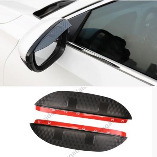 2pcs For Honda Accord 2014-2017 2018-2019 Carbon fiber ABS Rearview Mirror Rain Eyebrow Trim car styling accessories