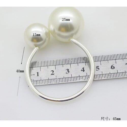 10/PCS silver pearl napkin ring napkin ring western restaurant accessories accessories