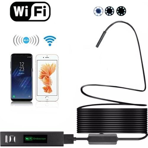 1200P Endoscope HD Wifi Endoscope Camera 2M 3.5M 5M 10M USB Inspection Waterproof Borescope Camera Flexibel Hard Cable Tube