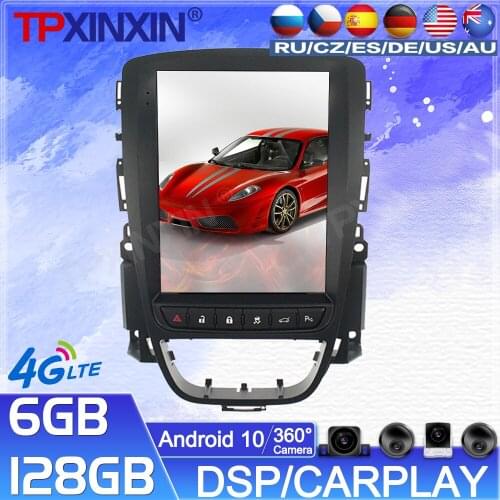 128G For opel J 2010 2011 2012 2013 Android Car Radio Tape Reorder Multimedia Player GPS Navigation Tesla HD Screen 360 Camera