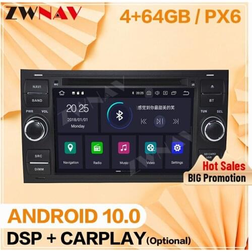 2 din 64GB DSP Carplay 2006 For Ford Mendeo Android 10 Multimedia player Video Audio Radio GPS Navigation Head Unit Auto Stereo