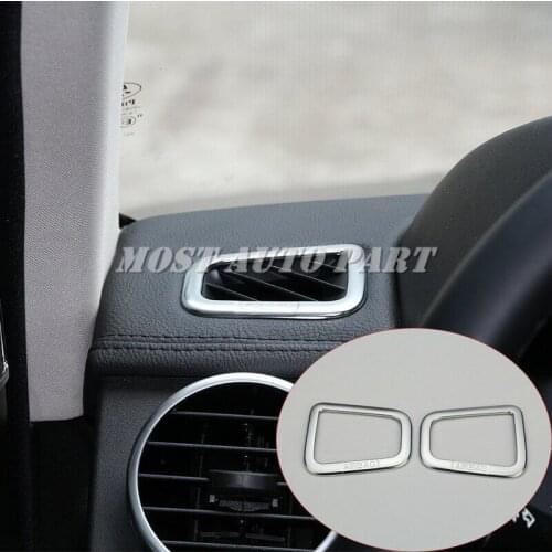 ABS Plastic Interior Dashboard Air Condition Vent Outlet Frame Trim For Land Rover Range Rover Sport 2010-2013 2pcs