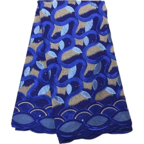 African lace fabric 2020 high quality lace with stones embroidered Swiss Voile Lace New Designs