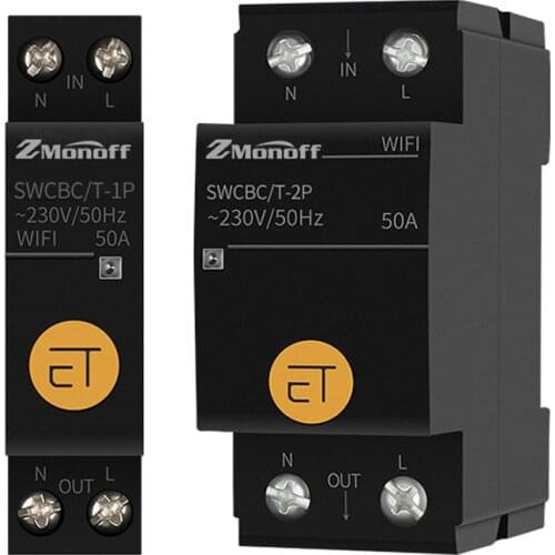 Tuya DIN Rail WIFI Circuit Breaker Smart Timer Switch Relay Tuya Smart Life eWeLink APP Control Work With Alexa Google Home