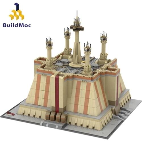 Buildmoc Star Movie Coruscants Samurai Temple Emperor Imperial Palace Architecture MOC-40522 Set Building Blocks Kid Toys Gift
