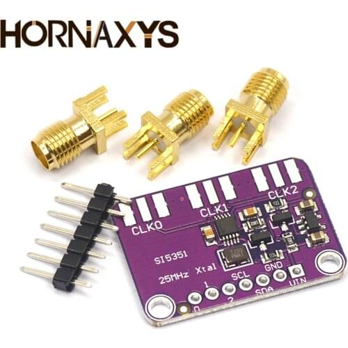 DC 3V-5V CJMCU-5351 Si5351A Si5351 I2C Clock Generator Breakout Board Module Signal Generator Clock 8KHz-160MHz For Arduino