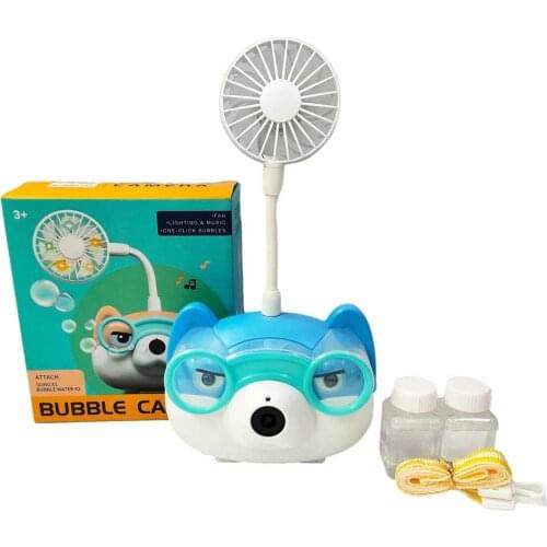 Kids Bubble Machine With Fan Automatic Bubble Blower Camera Music Bubbles Maker Outdoor Photography Tools Party Supplies Gifts