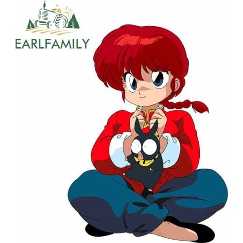 EARLFAMILY 13cm x 9.5cm for Inuyasha Cartoon Decal Surfboard Trunk Refrigerator Car Stickers Scratch-Proof Bumper VAN Decoration