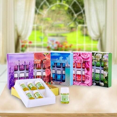 6 smell Lavender Essential Oils Essential Massage Aroma Oils Rose For Aromatherapy Diffusers Massage Fragrances Lemon Ocean Oil