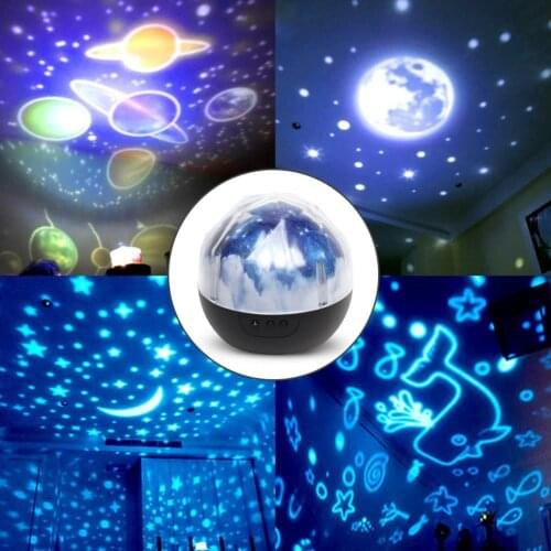 Hot Star LED Night Light Projector Lamp Bedside Lamp for Kids Universe Cosmos Starry Light Projector Rotating Lamp Luminous