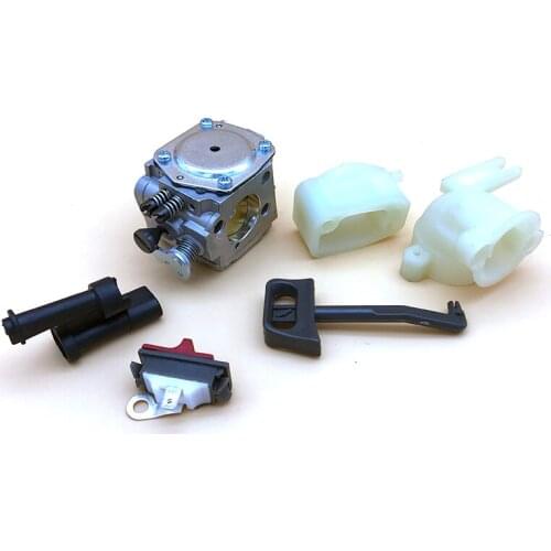 HUNDURE Carburetor Space Intake Spacer Grommet Switch Kit For HUSQVARNA 268 268XP 272 272XP 266 61 Chainsaw Parts