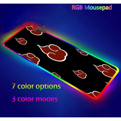 Uchiha RGB Mouse Pad 900x400 LED Pad Mouse Carpet Computer Padmouse Domineering Gaming Mousepad Gamer mouse pad laptop desk mat