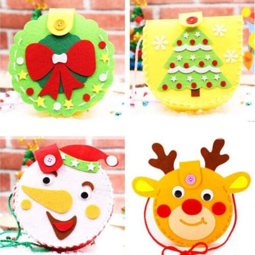 Diy Toys Kindergarten Handicrafts Educational Christmas School Bag Crafts High Quality Kids Educational girl/boy Christmas Gift
