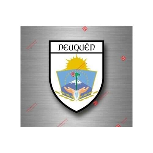 Interesting Sticker Decal Souvenir Car Coat Arms Shield City Travel Argentina Neuquen Racing Motorcycle Helmet Stickers