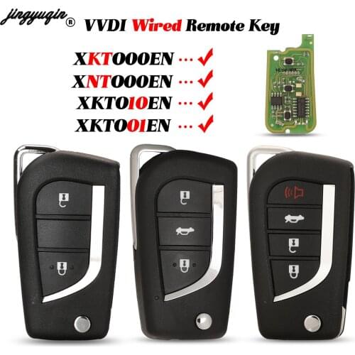 Jingyuqin 2/3/4BT Xhorse XKTO00EN XKTO01EN XKTO10EN XKTO10EN Wired Universal Remote Key For VVDI Key Tool /VVDI2 English Version
