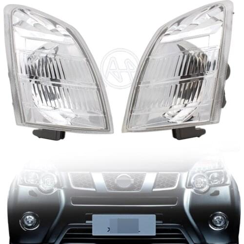 Left/Right Front Corner Fog Lights Housing Clear LENS 26175-EQ600 26170-EQ600 for Nissan X-Trail T30 Front Foglamp Shell