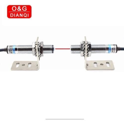 Laser Sensor Photoelectric Switch Waterproof Transmitter Infrared Visible Material Opague Optoelectric Switch M12 M18