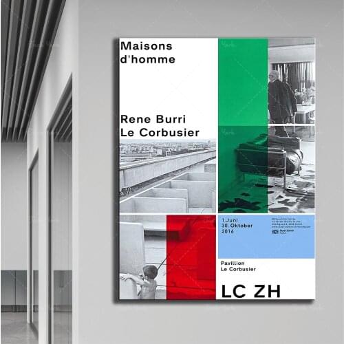 Le corbusier | Maisons d'homme Poster