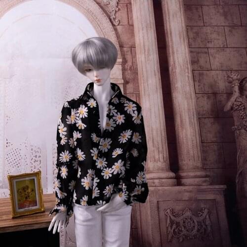 BJD doll clothes suitable for 1/3 1/4 SD10 POPO68 size Daisy Long sleeve silk shirt doll accessories
