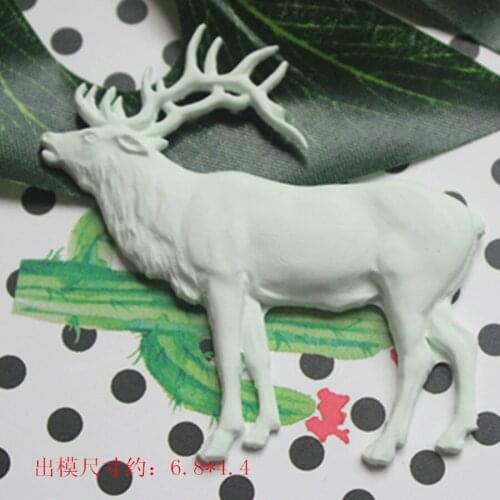 Wholesale/retail,free shipping, P693 elk aroma gypsum pendant chocolate mold car hanging
