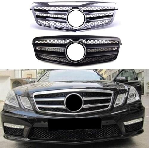 Front Racing Billet Bumper Grille Upper Facelift Grill For Mercedes-Benz E-Class W212 2009 2010 2011 2012 2013