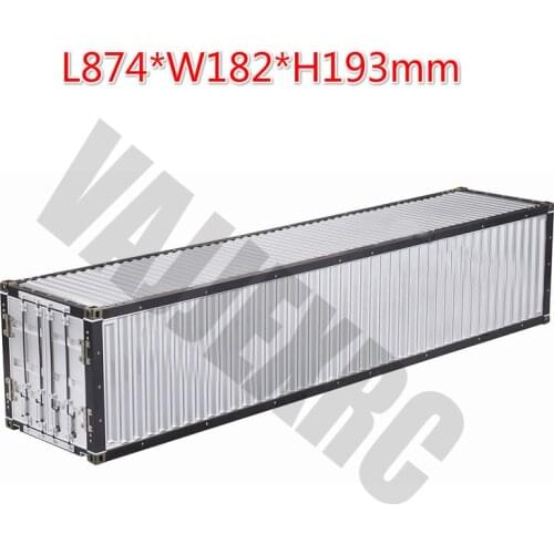 1/14 Scale PVC Plastic Container for 1/14 Scale Tamiya Remote Control Truck Tractor L874*W182*H193mm