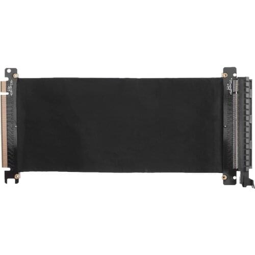 PCI Express 16x Flexible Cable Card Extension Port Adapter Riser Card 1 Slot PCIe X16 Riser for 1U 2U 3U Server IPC Chassis