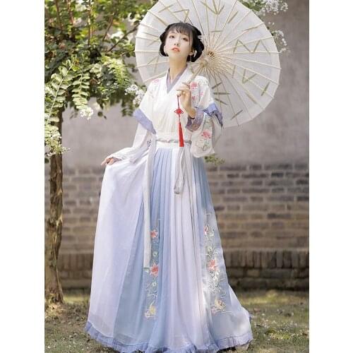 Pastoral Style Farm Dress Women Hanfu Dress Cosplay Ancient Traditional Elegant Princess Performance Clothes