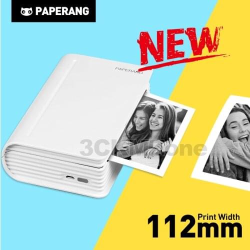 Paperang MAX 112mm Portable Thermal Bluetooth Printer Mini Photo Pictures Printer For Mobile android ios Phone Pocket Machine