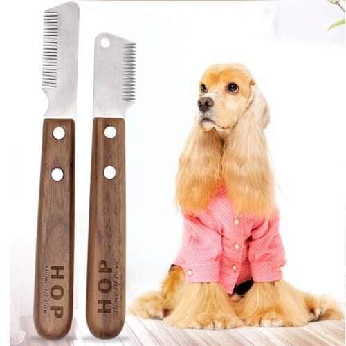 Pet Comb Hair Removal Comb Plucking Knife Dog Hair Removal Comb Schnauzer Grooming Tool Pet Supplies Razor Comb