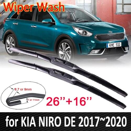 For KIA NIRO DE 2017 2018 2019 2020 Car Wiper Blade Front Windscreen Windshield Wipers Blades Car Accessories Stickers