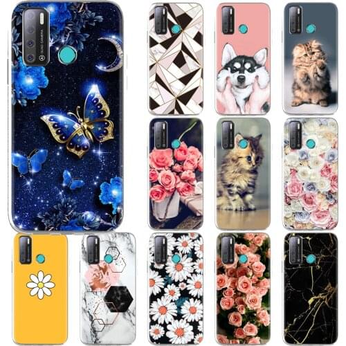 Silicone Phone Cases For Tecno Pouvoir 4 Covers Soft TPU Back Capa Bumper Phone Bags For Tecno Pouvoir 4 Pro Coque Ultra Thin